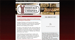 Desktop Screenshot of heritagechimney.com