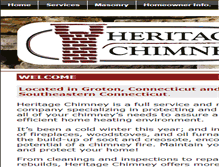 Tablet Screenshot of heritagechimney.com